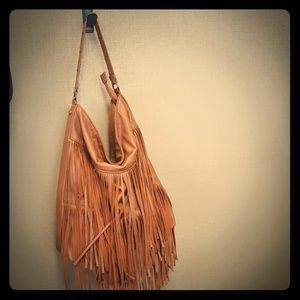 Madden girl Leather fringe shoulder bag